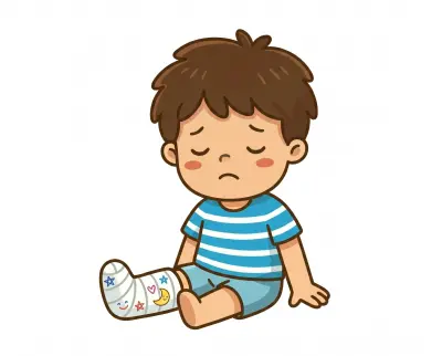 A broken leg
